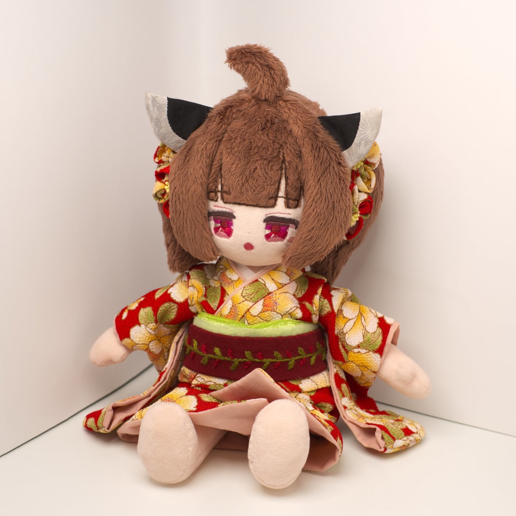 【2/23まで抽選】ハンドメイド和装きりたんぬいぐるみ (東北きりたん 03)