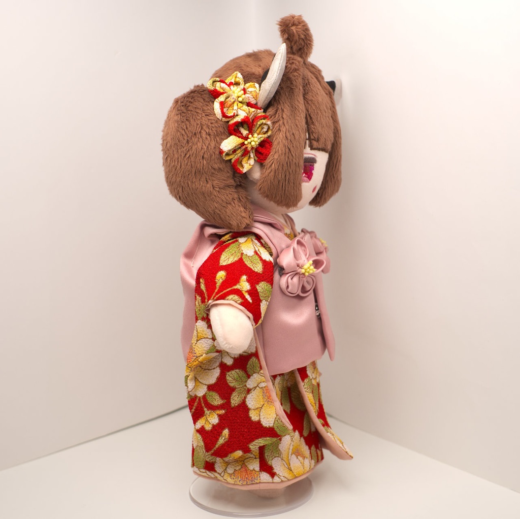 【2/23まで抽選】ハンドメイド和装きりたんぬいぐるみ (東北きりたん 03)