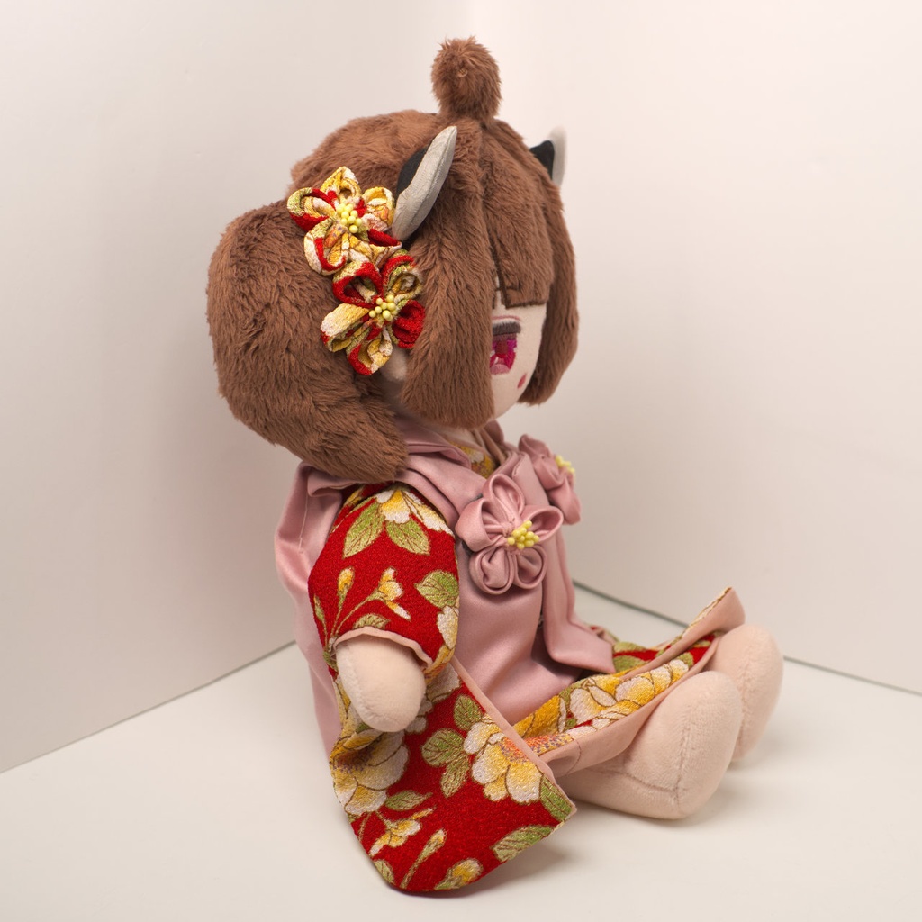 【2/23まで抽選】ハンドメイド和装きりたんぬいぐるみ (東北きりたん 03)