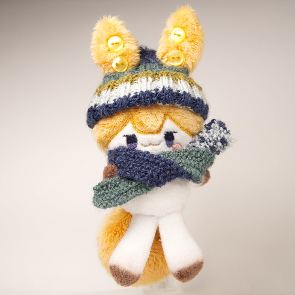 【完売】ハンドメイド妖精ずんだもんぬいぐるみ 48(きな粉色)