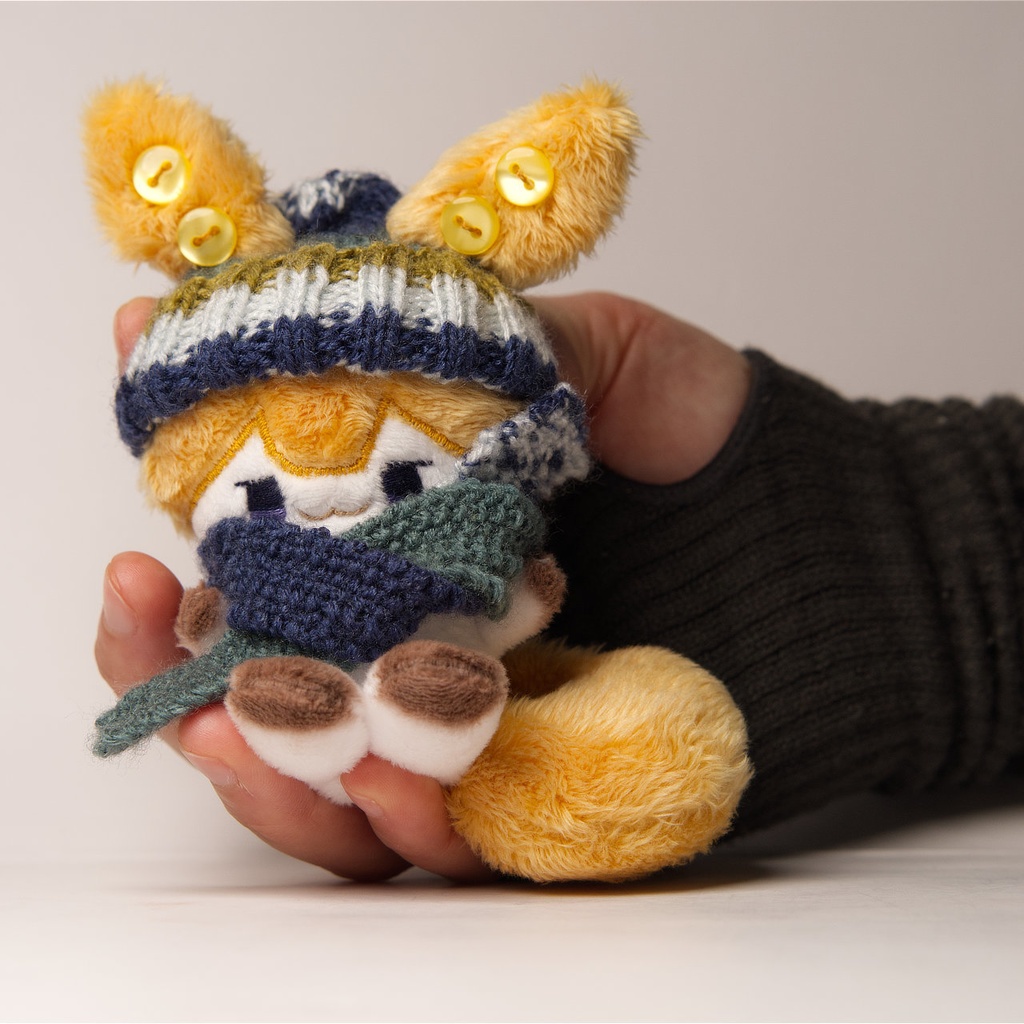 【完売】ハンドメイド妖精ずんだもんぬいぐるみ 48(きな粉色)