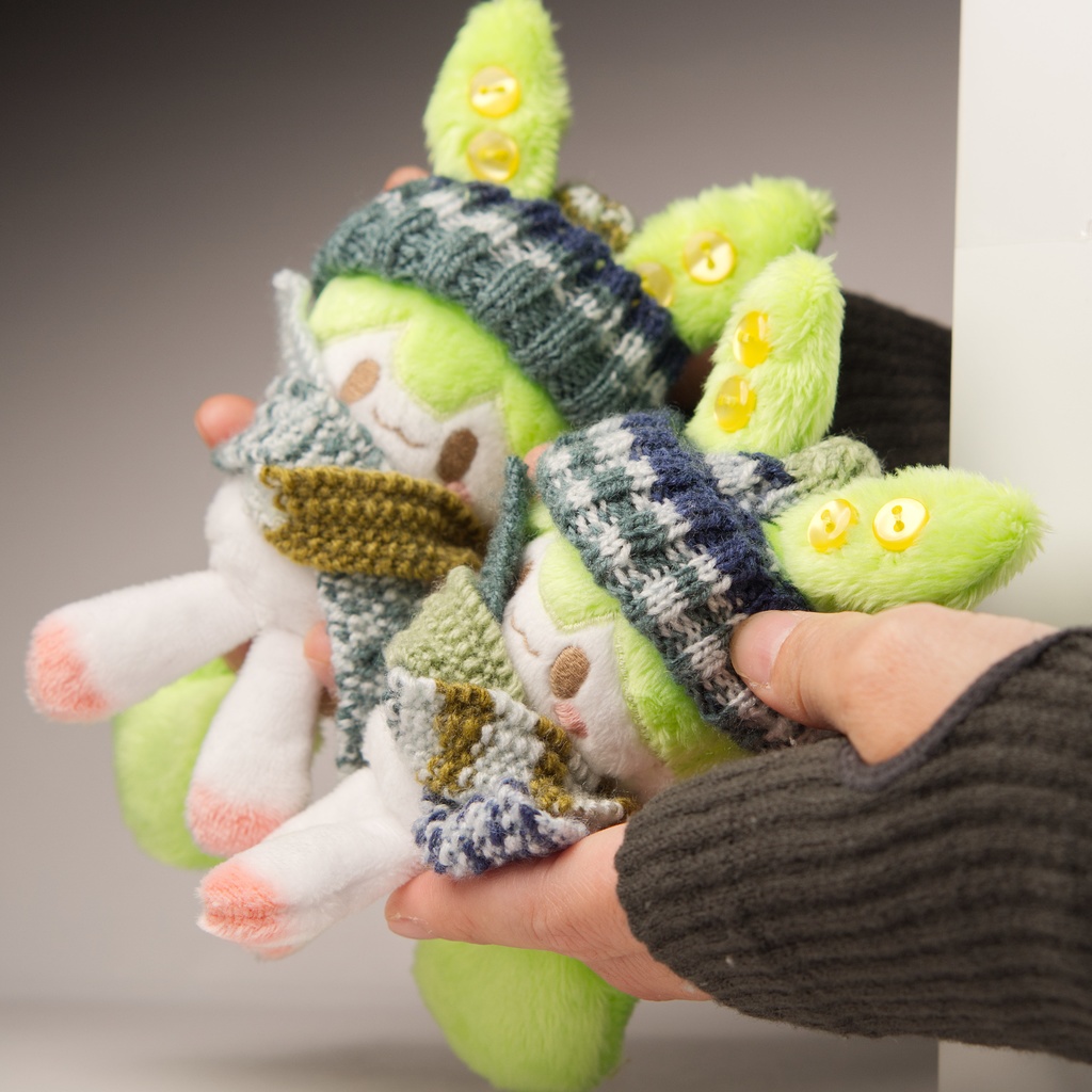 【完売】ハンドメイド妖精ずんだもんぬいぐるみ 50, 51(どちらか1体ランダム)