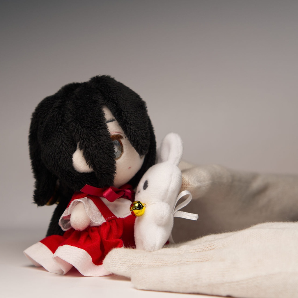 【完売】ハンドメイド中国うさぎぬいぐるみ with いなば【中国うさぎ 01】