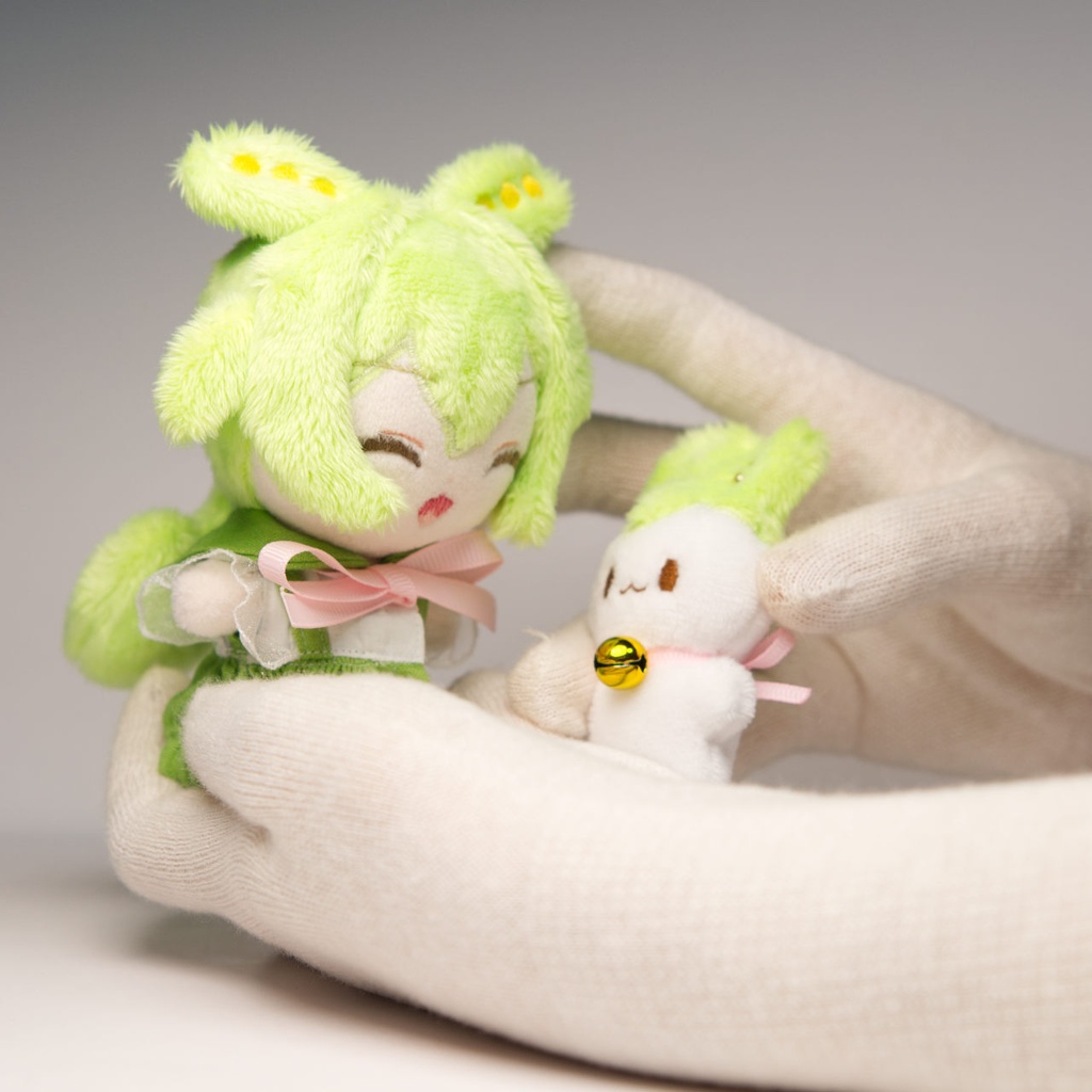 【完売】にぱにぱずんだもんぬいぐるみ with 妖精ずんだもん(?) 【ずんだもん 29】