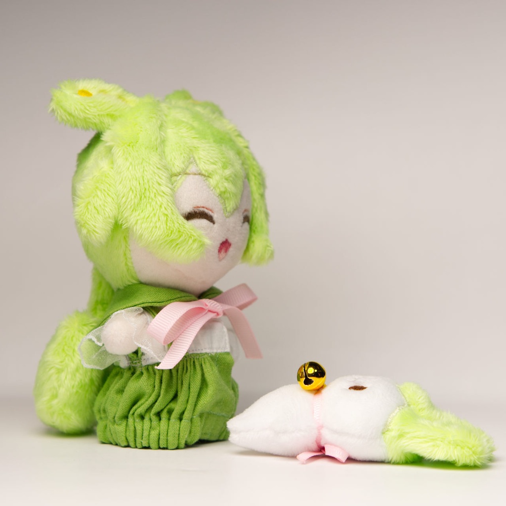 【完売】にぱにぱずんだもんぬいぐるみ with 妖精ずんだもん(?) 【ずんだもん 29】
