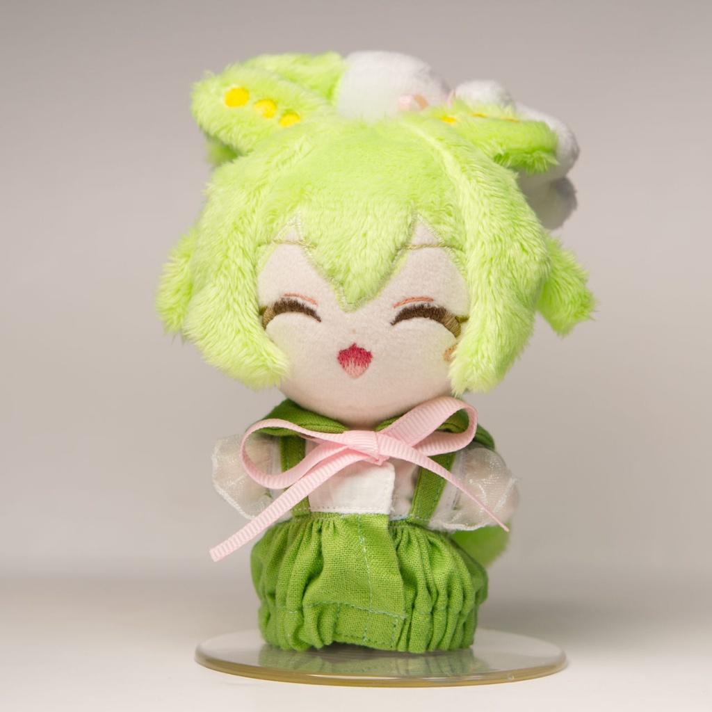 【完売】にぱにぱずんだもんぬいぐるみ with 妖精ずんだもん(?) 【ずんだもん 29】