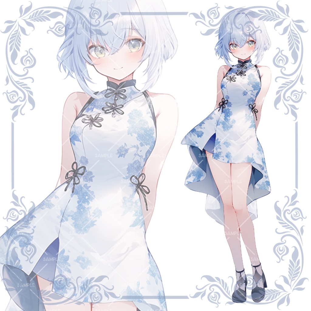 《No.10》立ち絵素材_チャイナ服_女の子01