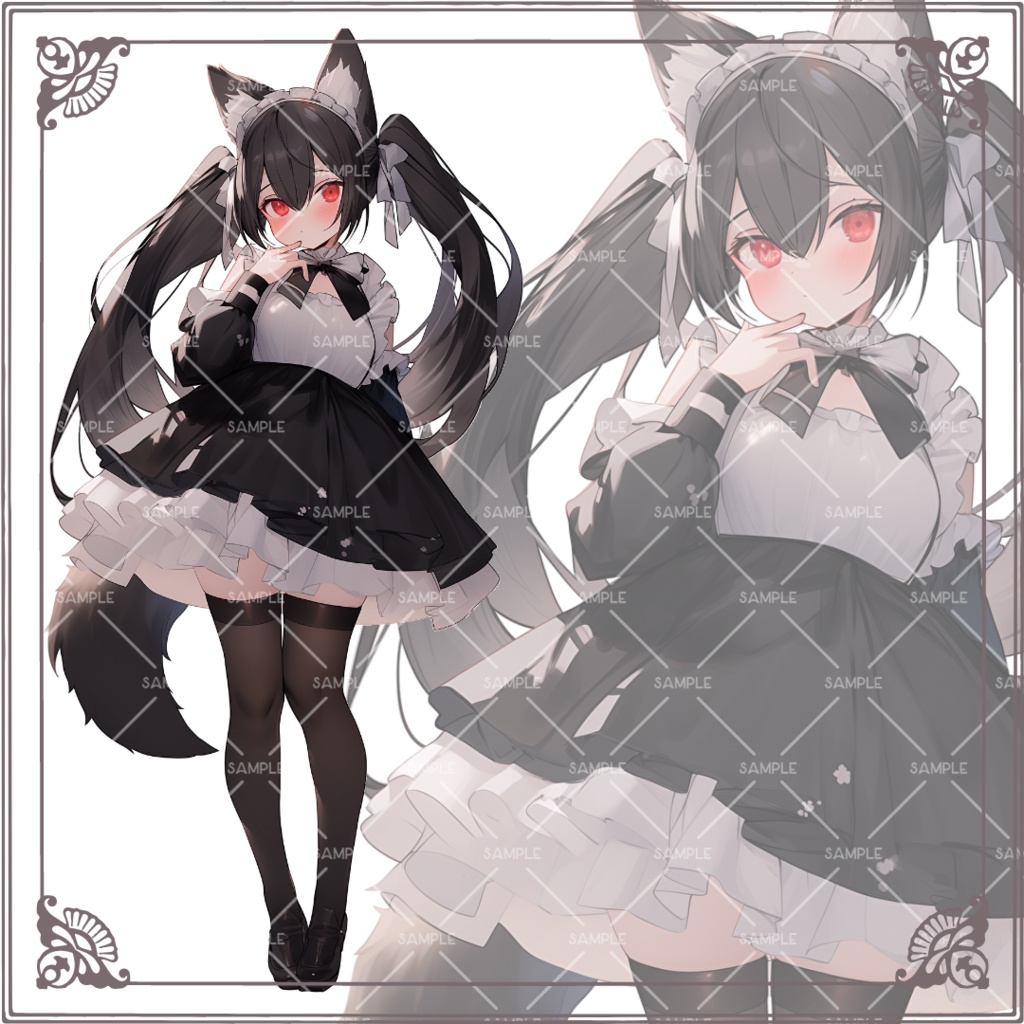 《No.16》立ち絵素材_ウルフメイド_女の子