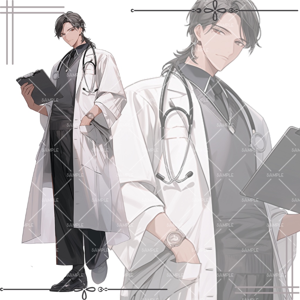 《No.22》立ち絵素材_医者_男性