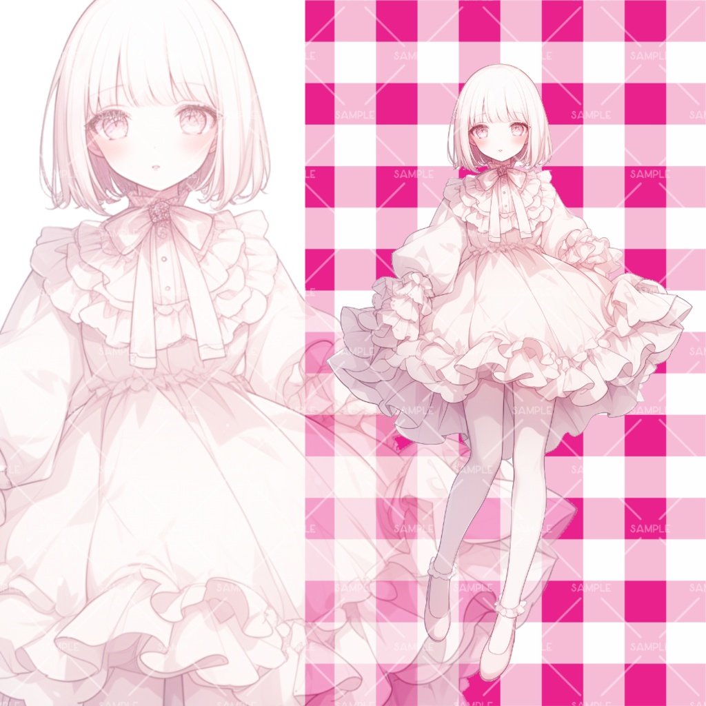 《No.37》立ち絵素材_スイートガール_女の子_ロリータ