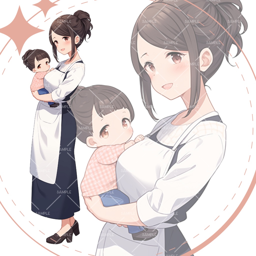 《No.57》立ち絵素材_保育士_女性