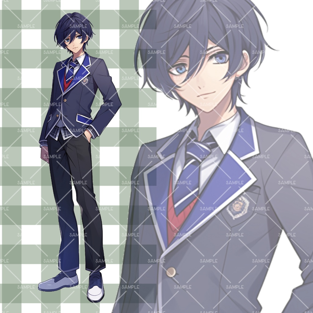 《No.64》立ち絵素材_学生_制服_男子2