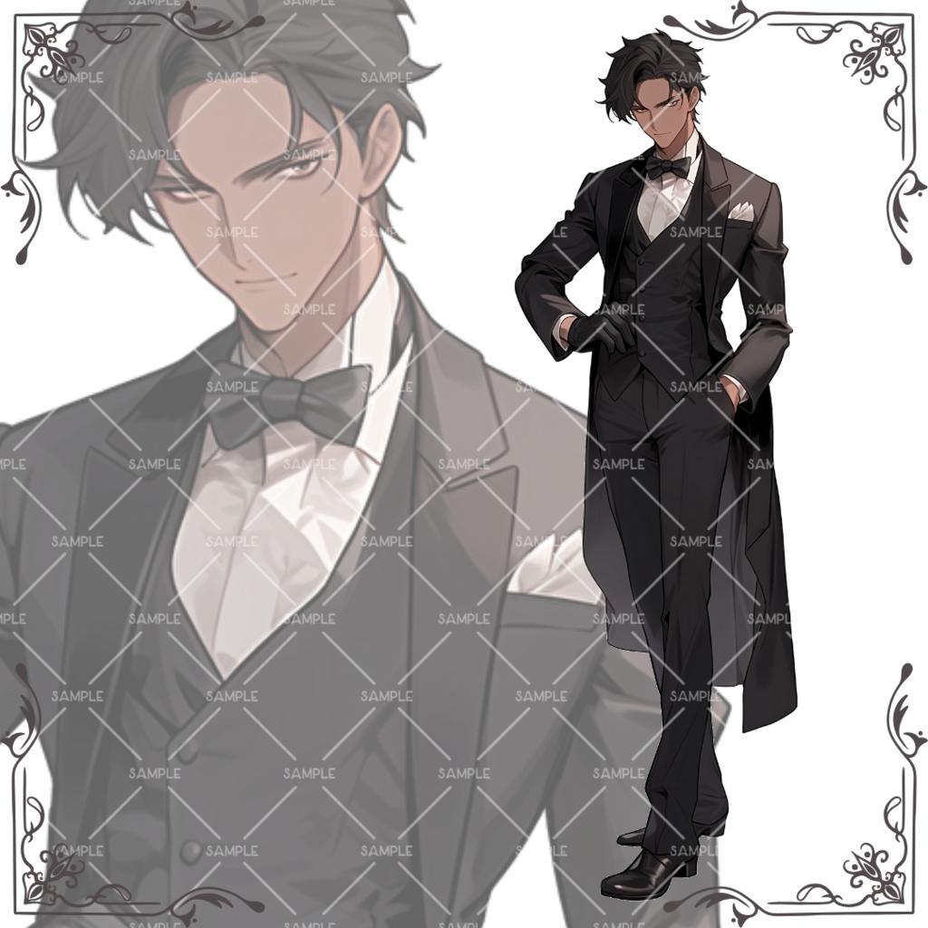 《No.70》立ち絵素材_タキシード_男性2
