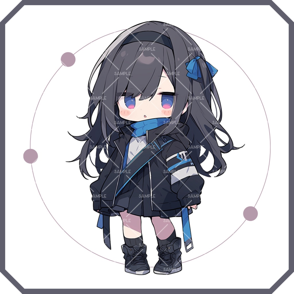 《No.78》立ち絵素材_私服_女の子_ちびキャラ
