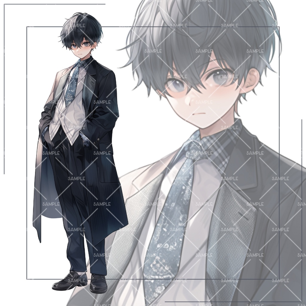《No.79》立ち絵素材_スーツ_少年