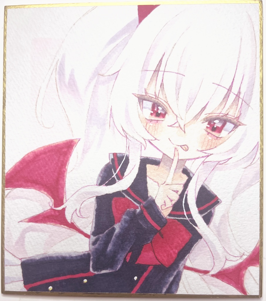 グリムアロエちゃんミニ色紙