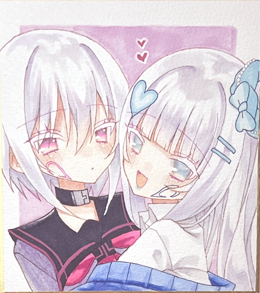 イッシキ姉妹ミニ色紙