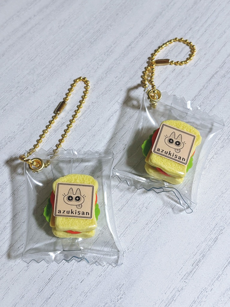 手作りキーホルダー(サンドイッチ）