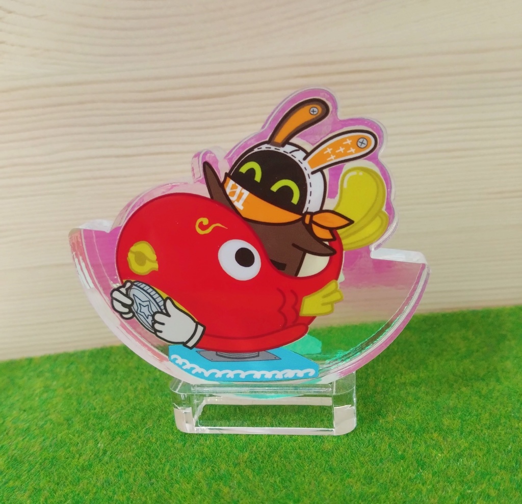 イアスと金魚のゆらゆらアクリルブロック