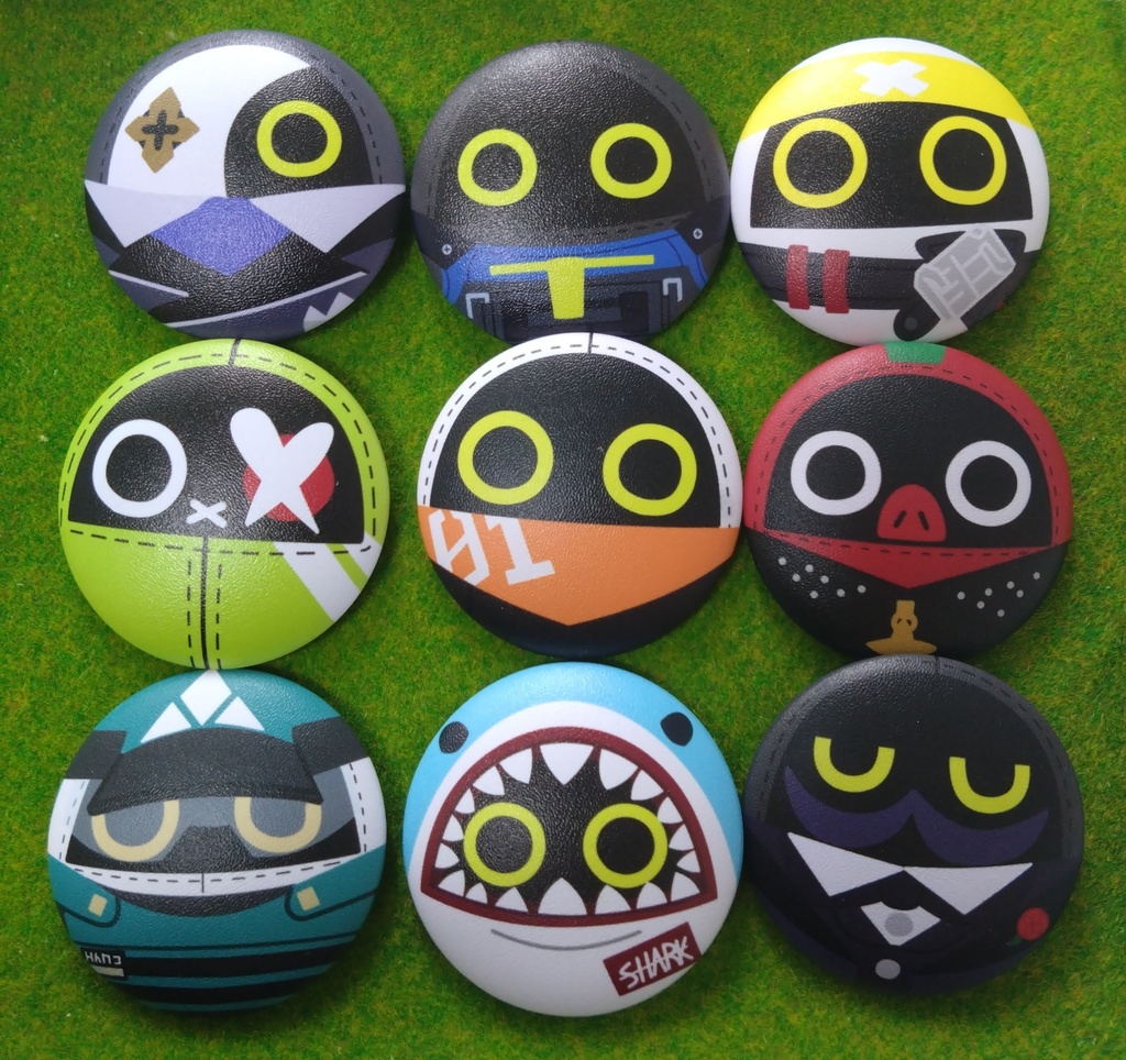 ボンプのぷにぷに缶バッジ(個別販売)
