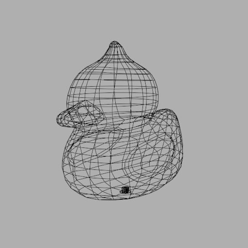 お風呂のアヒル【3D小道具】