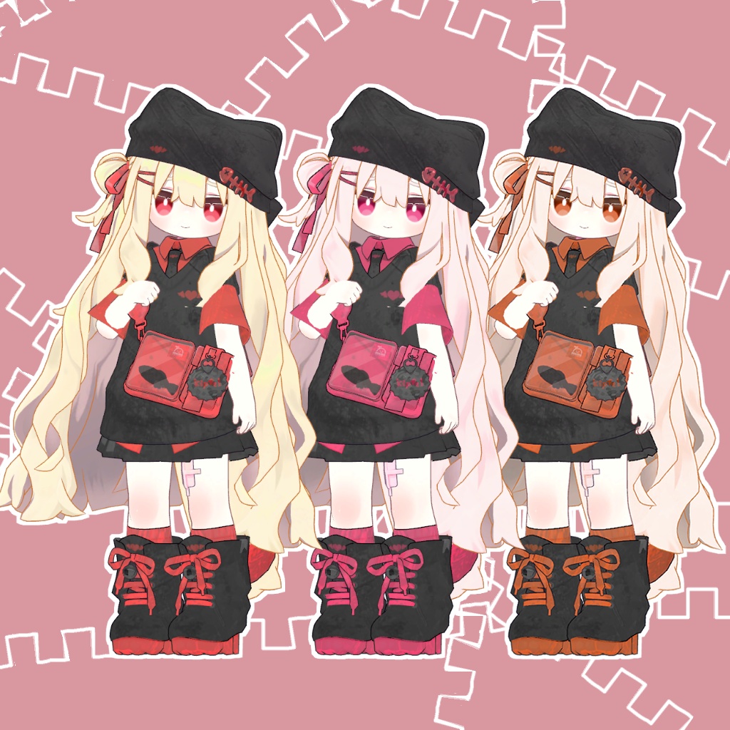 小悪魔テクスチャ (服・髪・目・肌)