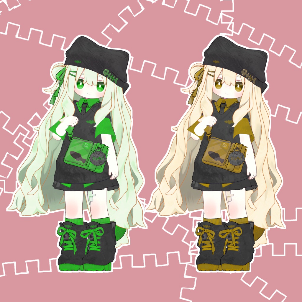 小悪魔テクスチャ (服・髪・目・肌)