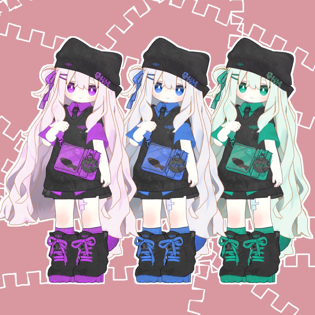 小悪魔テクスチャ (服・髪・目・肌)