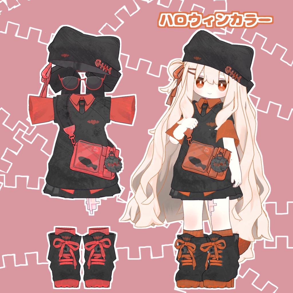 小悪魔テクスチャ (服・髪・目・肌)