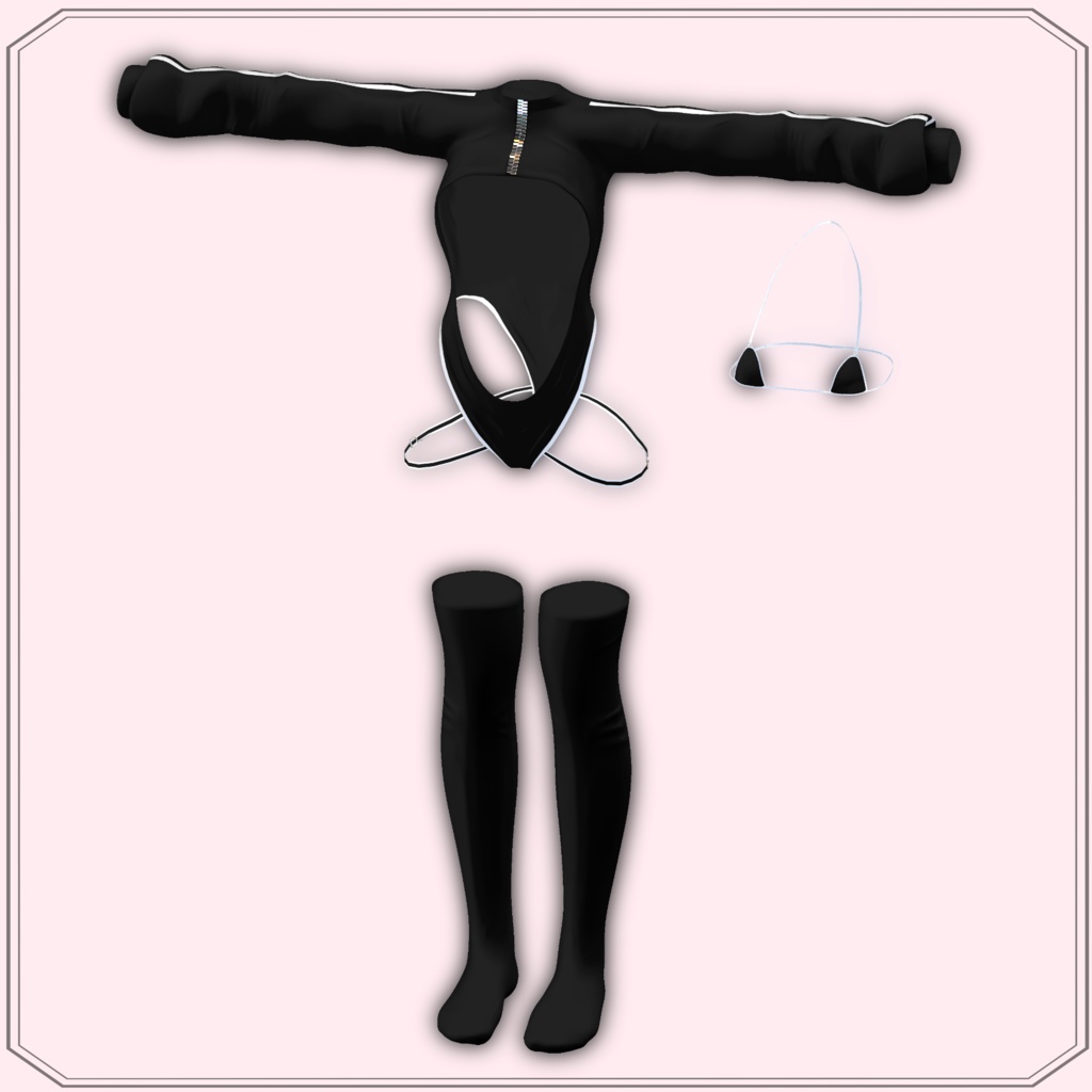 【5アバターフルパック】ジャージレオタード【ずらしギミックあり!】