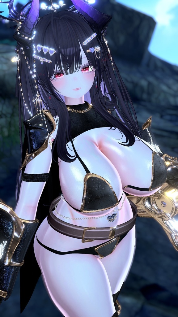 【6アバターフルパック】ぬがせるビキニアーマー【音が鳴る着脱ギミックあり!】