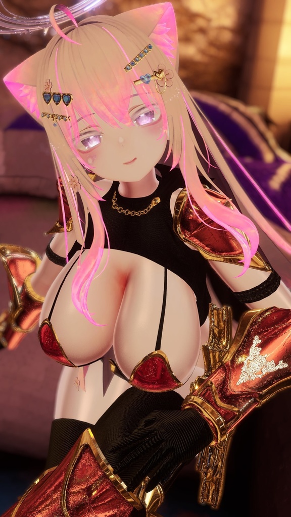 【6アバターフルパック】ぬがせるビキニアーマー【音が鳴る着脱ギミックあり!】