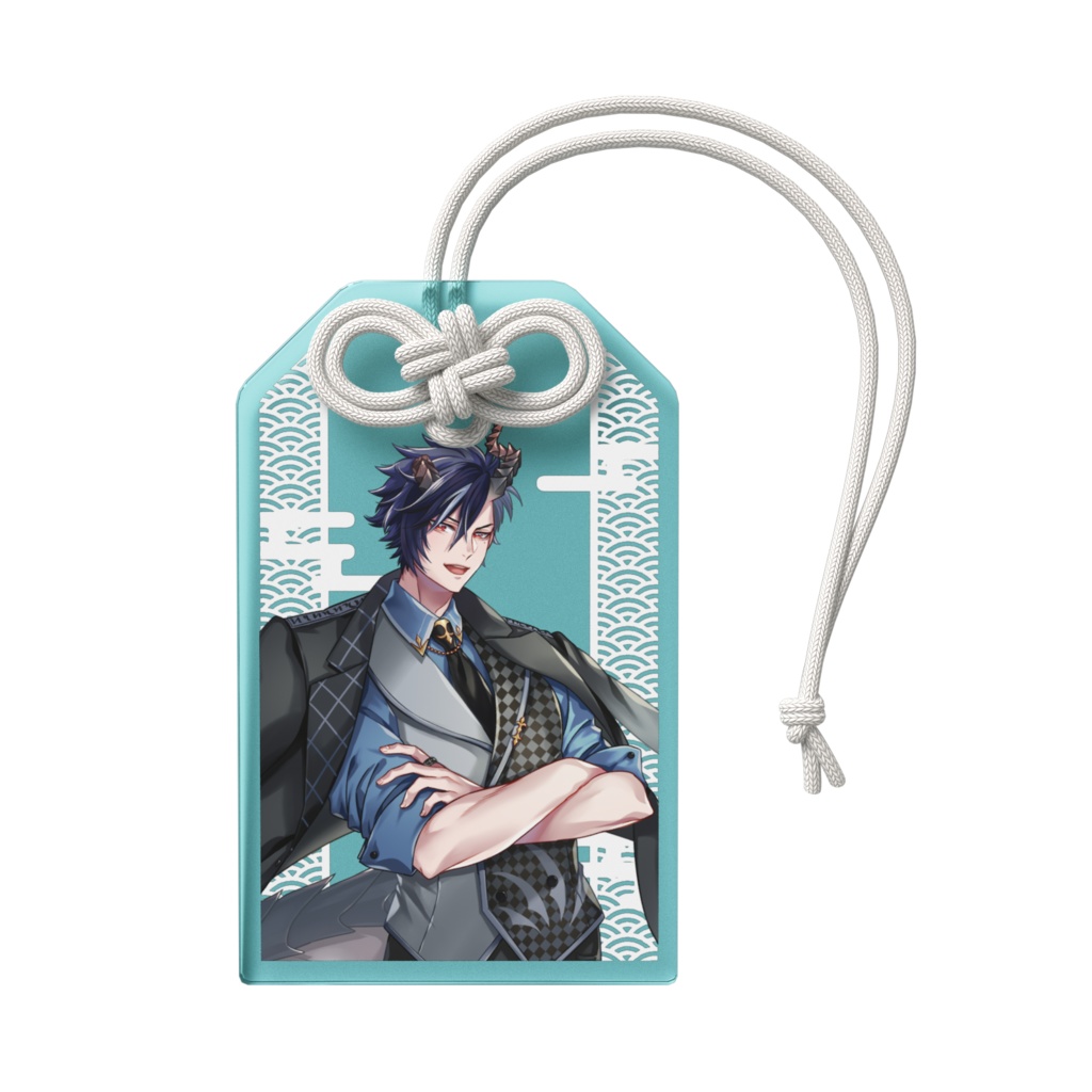 黎鋼アルト アクリルお守り(青)