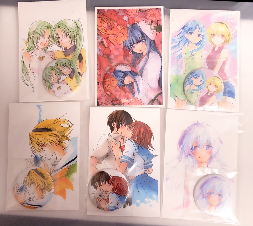 ひぐらしのなく頃に 缶バッジ&ポストカードセット