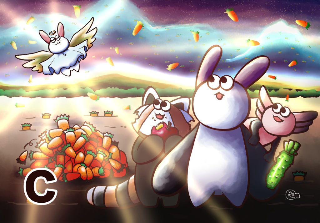 なぞのうさぎポストカード(全5種)