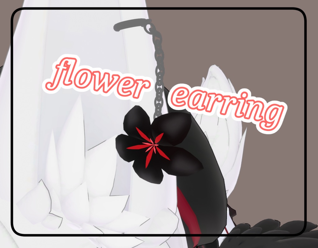 【無料】flower_earring【MA,PB設定済み】