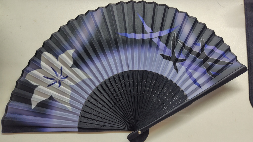 エルシオンちゃん扇子