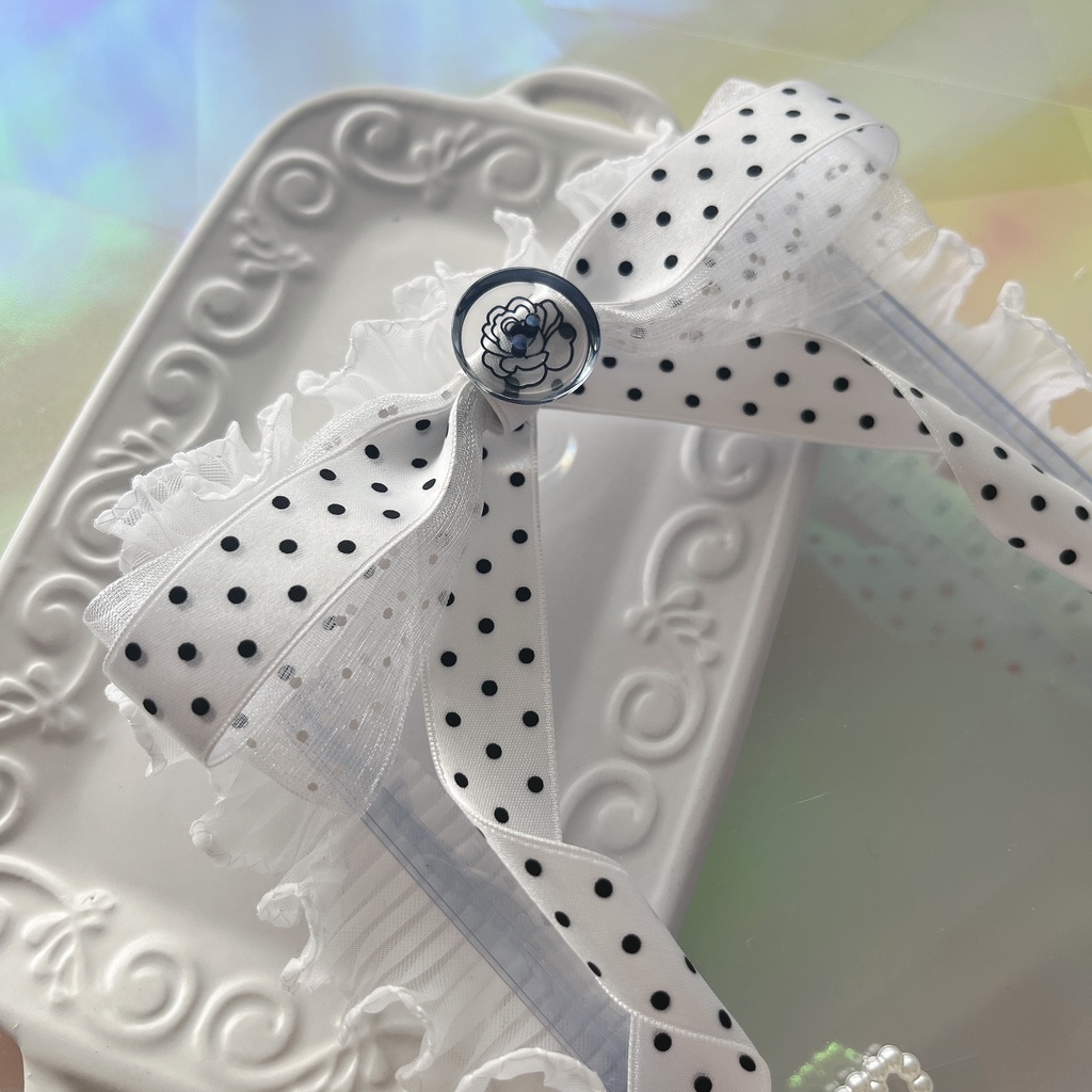 硬質ケース デコ モノトーンドット