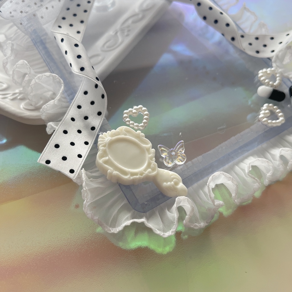 硬質ケース デコ モノトーンドット