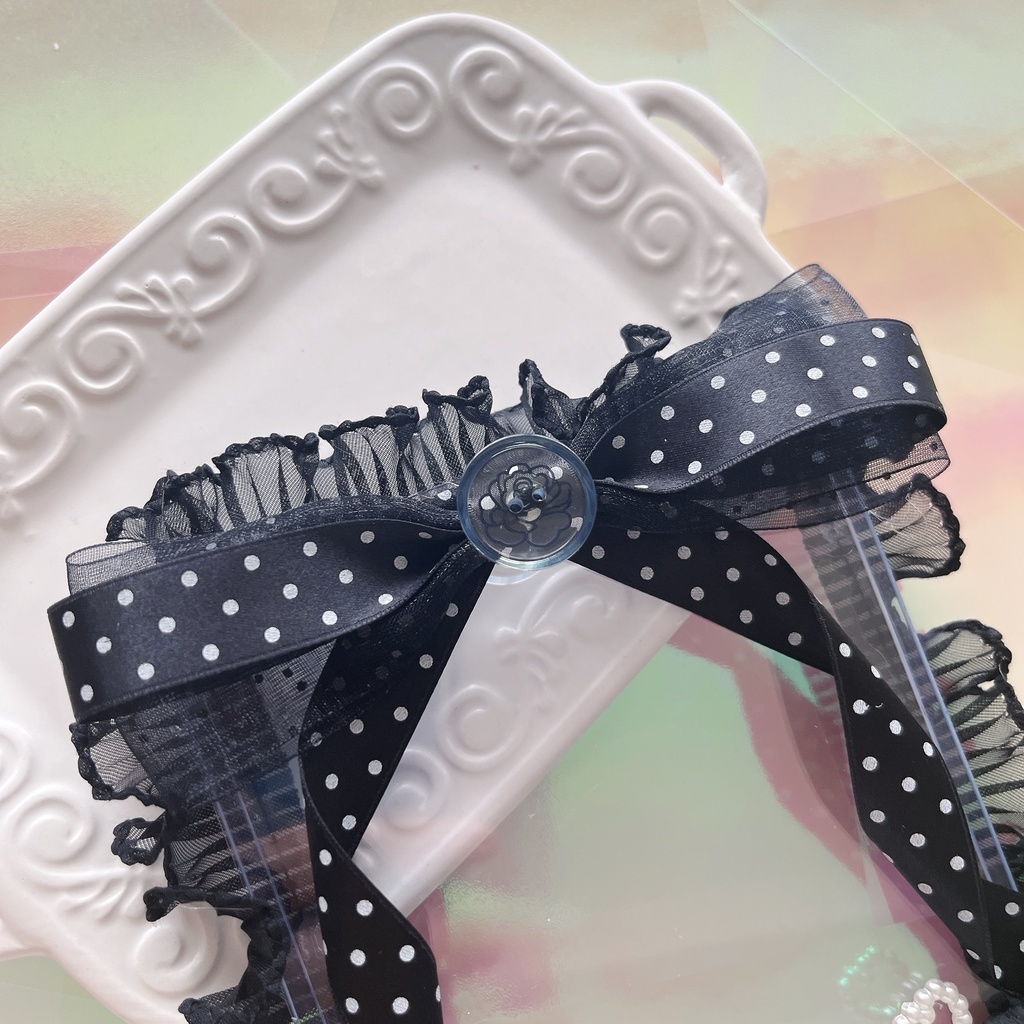 硬質ケース デコ モノトーンドット