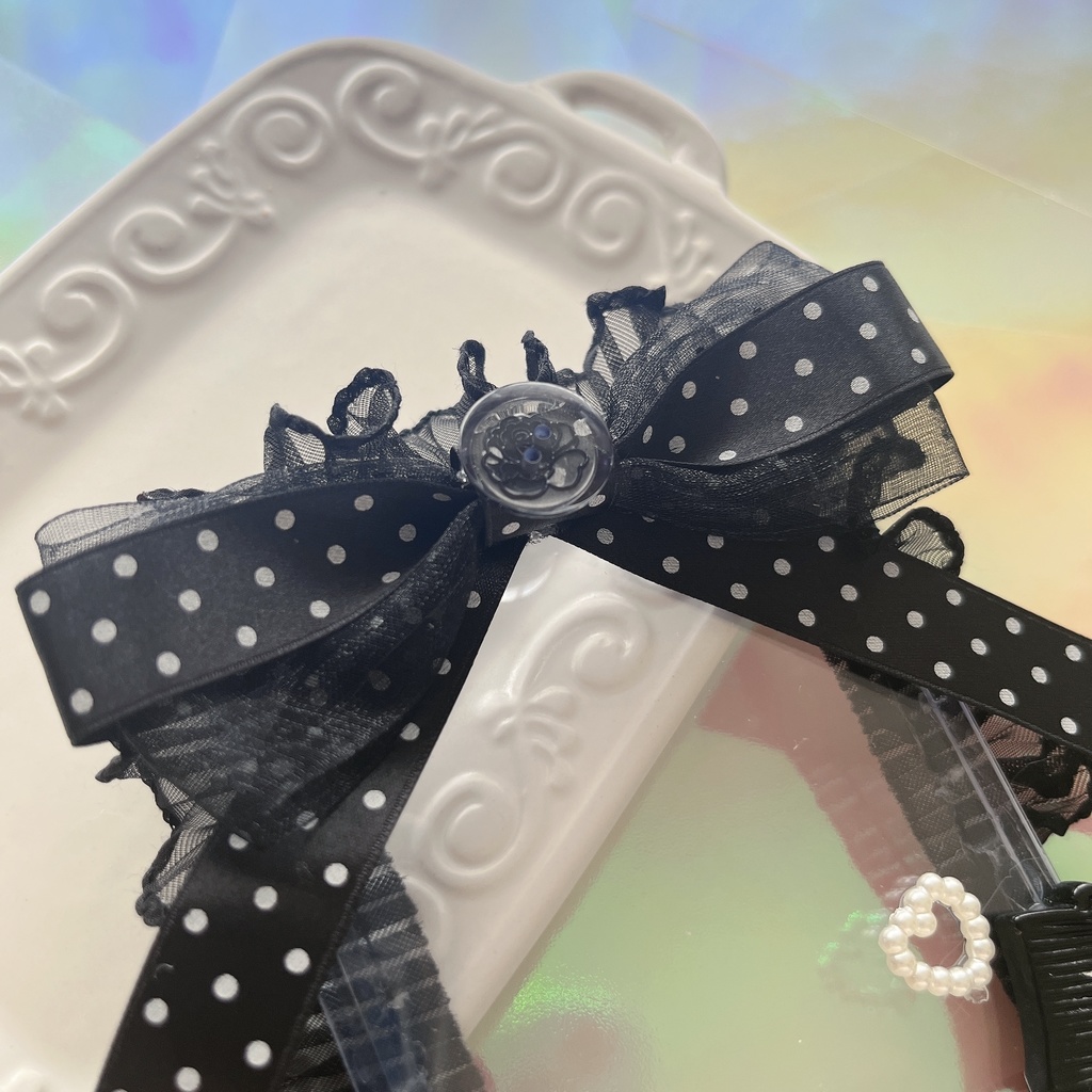 硬質ケース デコ モノトーンドット