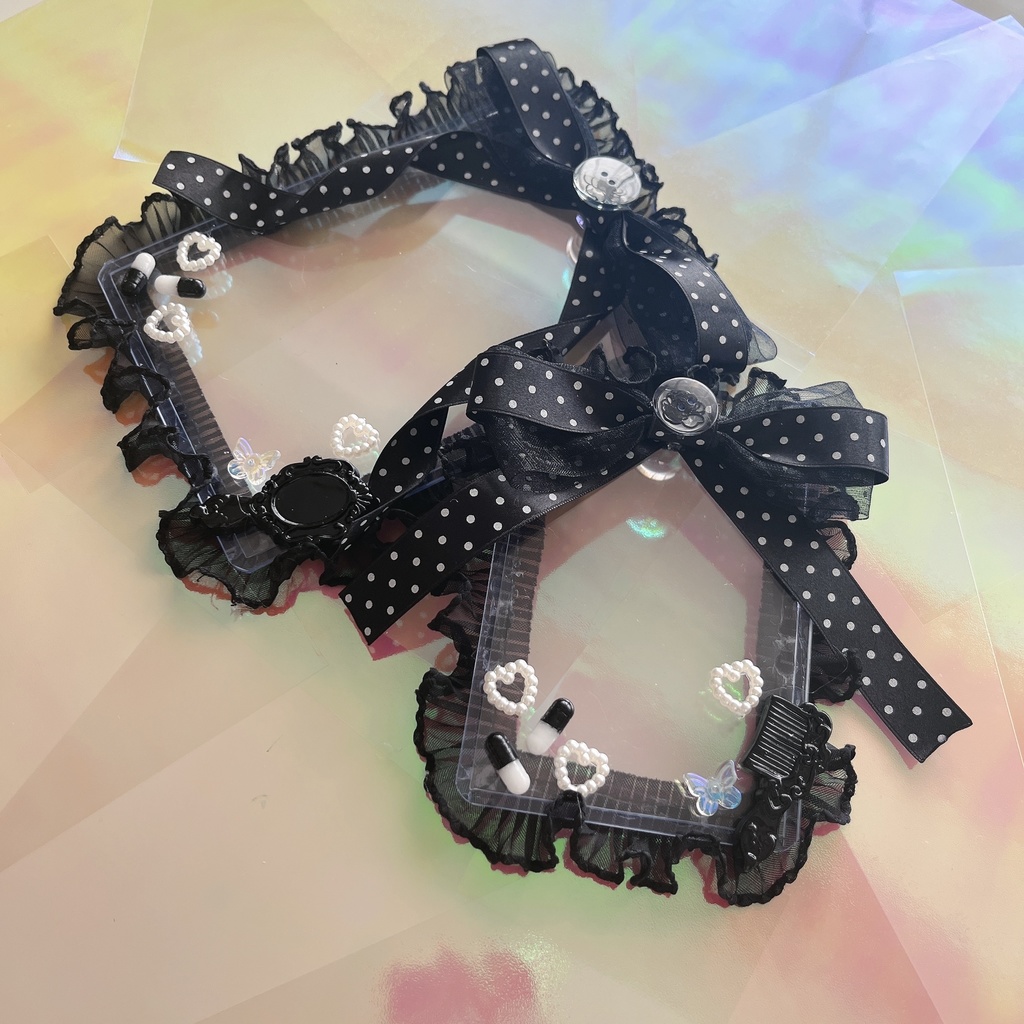 硬質ケース デコ モノトーンドット