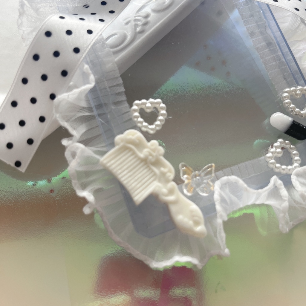 硬質ケース デコ モノトーンドット