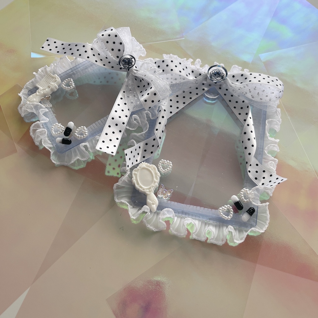 硬質ケース デコ モノトーンドット