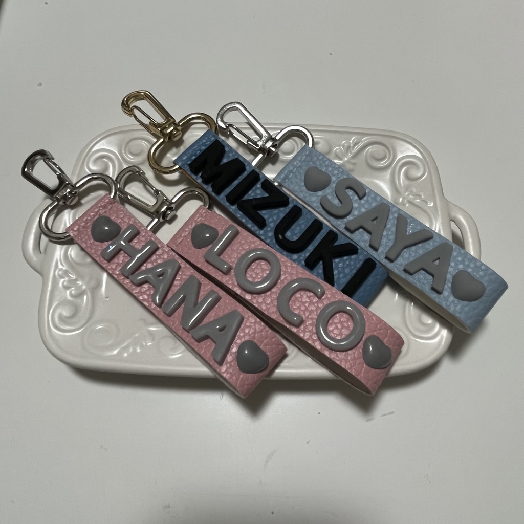 フェイクレザーネームタグ