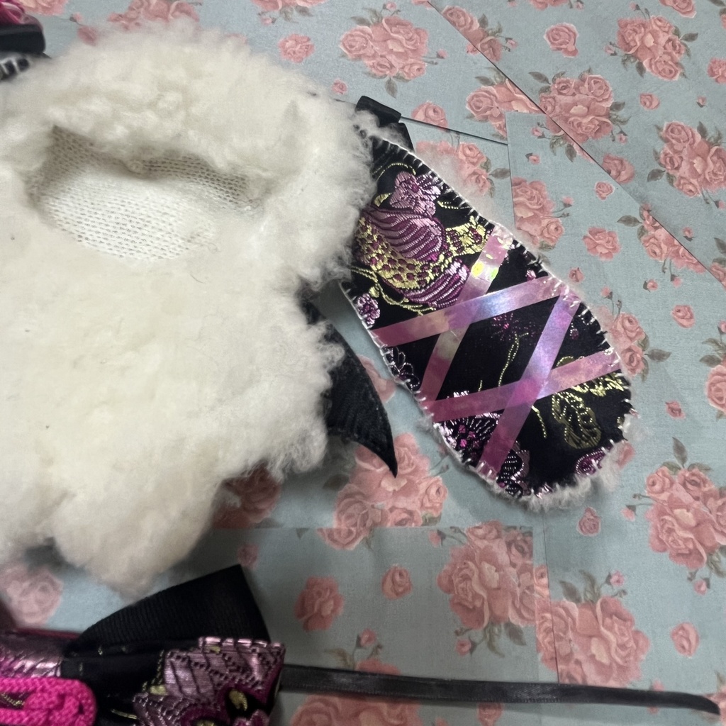 ぬい ぬい服 ちびぐるみ 着ぐるみ チャイナ柄 10cm ロップイヤー