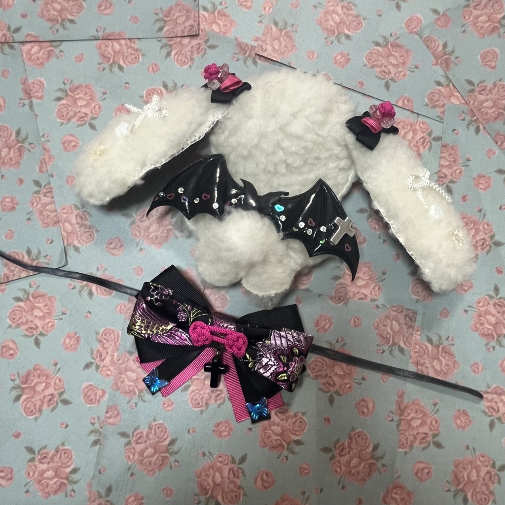 ぬい ぬい服 ちびぐるみ 着ぐるみ チャイナ柄 10cm ロップイヤー