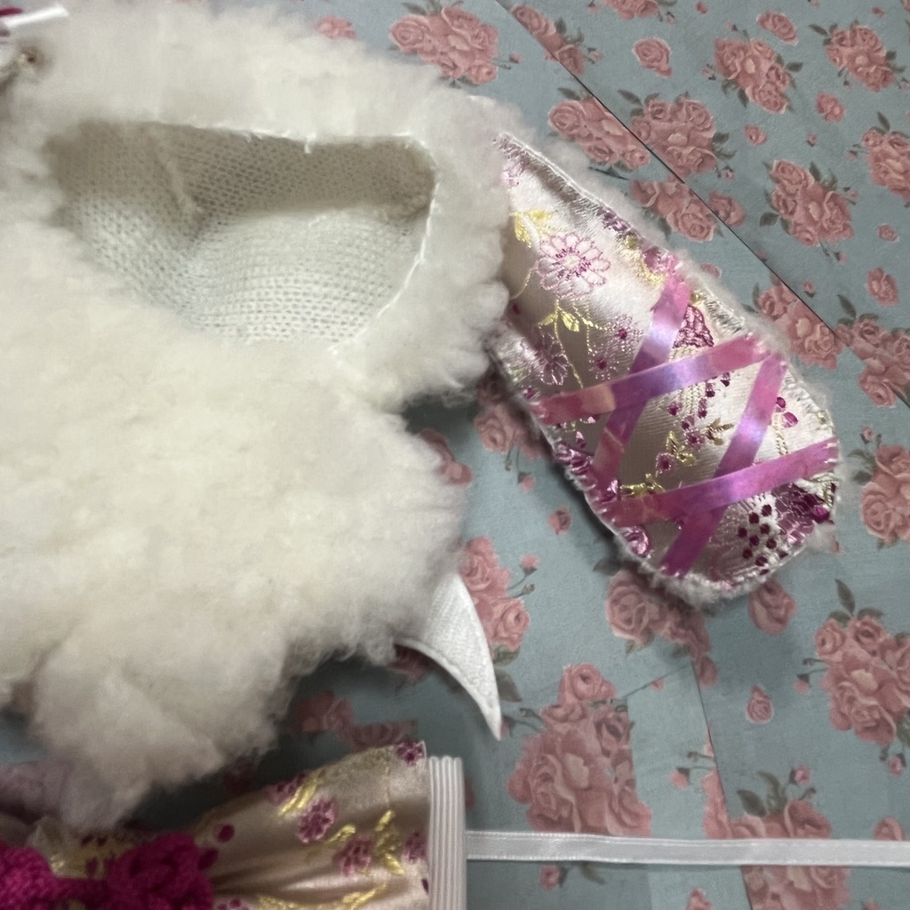 ぬい ぬい服 ちびぐるみ 着ぐるみ チャイナ柄 10cm ロップイヤー