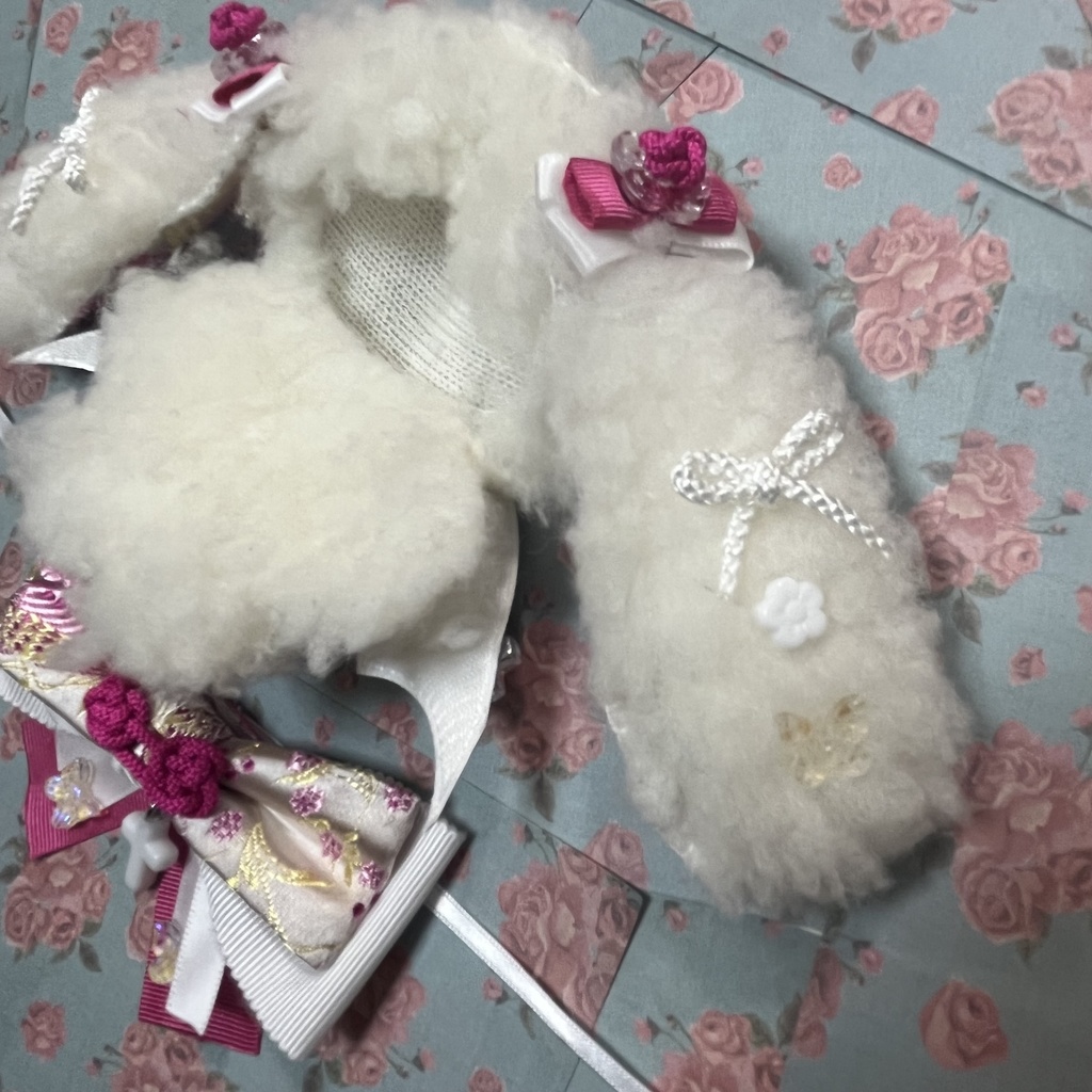 ぬい ぬい服 ちびぐるみ 着ぐるみ チャイナ柄 10cm ロップイヤー