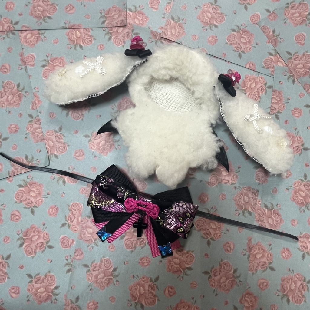 ぬい ぬい服 ちびぐるみ 着ぐるみ チャイナ柄 10cm ロップイヤー